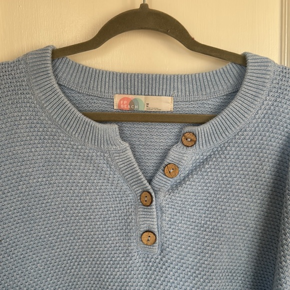 Free People Hailee Sweater Set - Soft Heather Blue - Picture 6 of 6